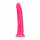 Dildo realist strălucitor cu ventuză Neon Night (20 cm), roz